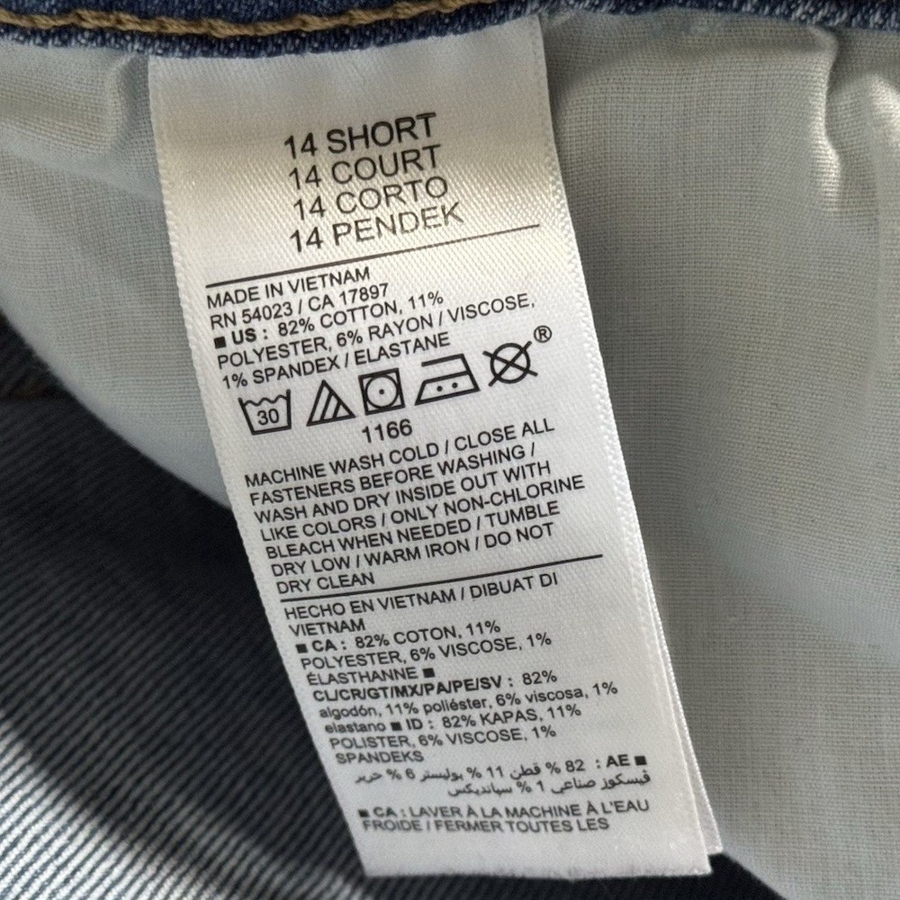 Old Navy Rockstar Super Skinny Jeans Womens 14 Short Distressed Blue Mid Rise - Picture 6 of 6